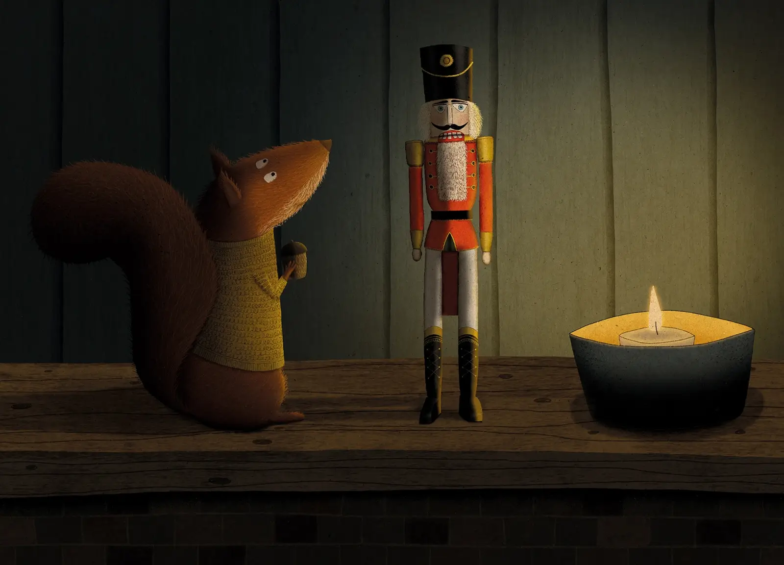 Eichhörnchen-und-Nußknacker