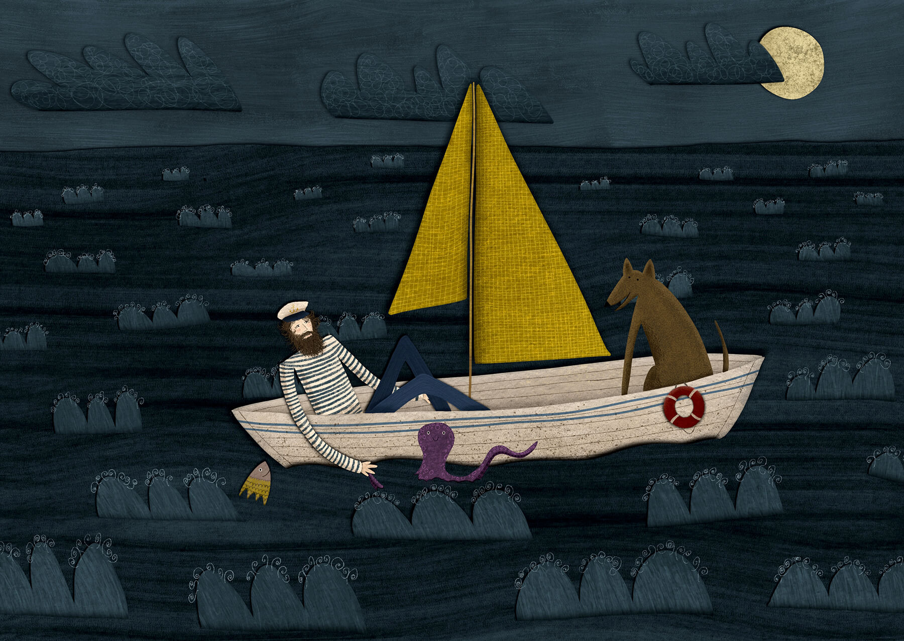 Kapitän und Hund Kopie